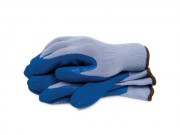 Latex Knitted Wrist Gloves Large
