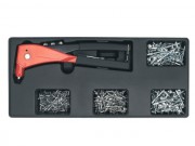 Riveter & Assorted Rivet Set with Tool Tray