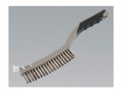 Wire Brush with Stainless Steel Fill & Scraper