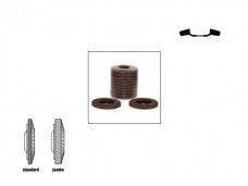 Jumbo aluminium oxide flap discs - Standard density - Angled Face(Glass Fibre Backed)