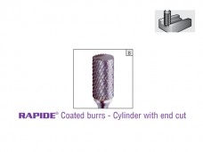 RAPIDE® Coated burrs - Cylinder with end cut