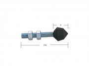 Cone Cushion Tip Bonded Neoprene Cap - Adjustable Spindle Assemblies