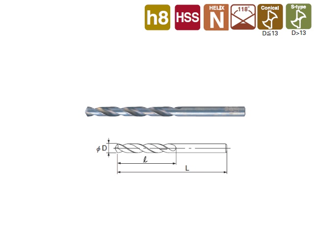 Nachi clearance drill bit