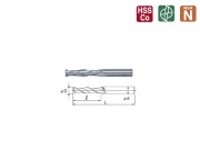 NACHI SUPER HARD END MILL LONG TWO FLUTE